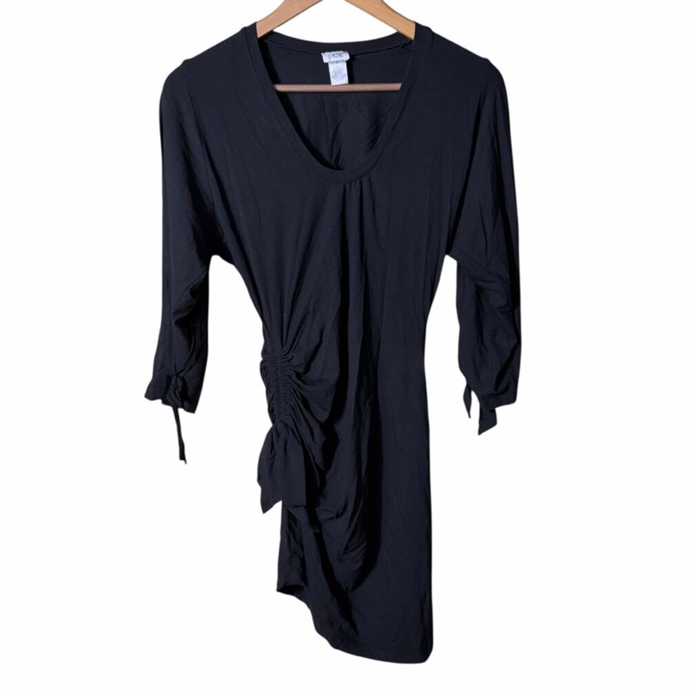 Y2K Cache Asymmetrical Ruched Cold Shoulder Mini Dress Size Small